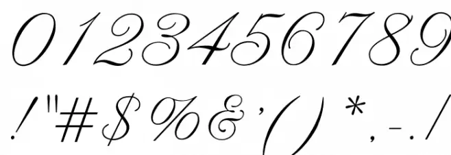 OPTIAltoGreeting-Script Font OTHER CHARS