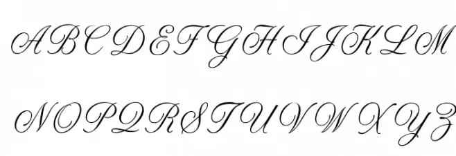 OPTIAltoGreeting-Script 字体 大写