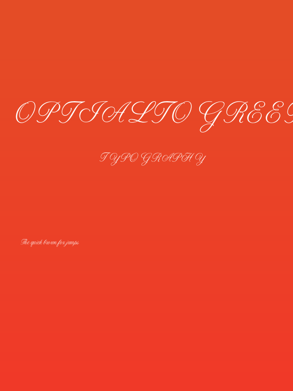 OPTIAltoGreeting-Script Poster