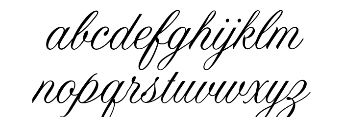 OPTIAltoGreeting-Script Font LOWERCASE