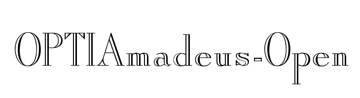 OPTIAmadeus-Open Font