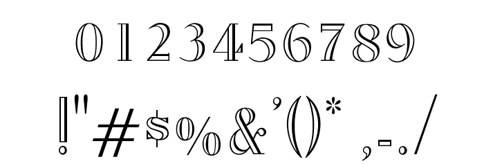 OPTIAmadeus-Open Font OTHER CHARS
