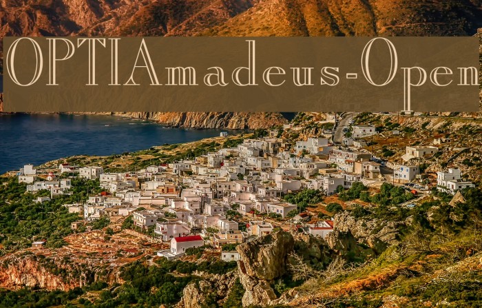OPTIAmadeus-Open Font examples