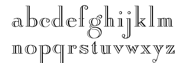 OPTIAmadeus-Open Font LOWERCASE