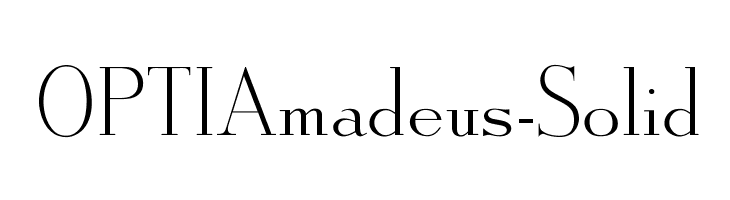 OPTIAmadeus-Solid Font