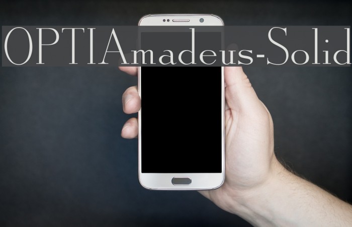 OPTIAmadeus-Solid Font examples