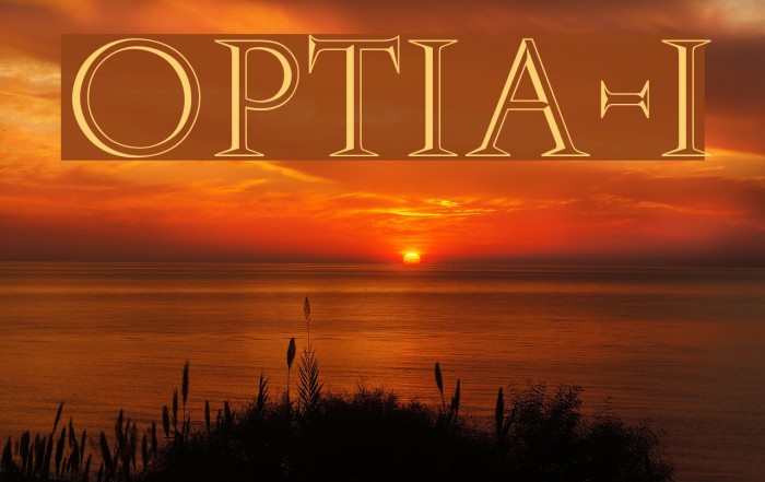 OPTIAmanda-Inline Font examples
