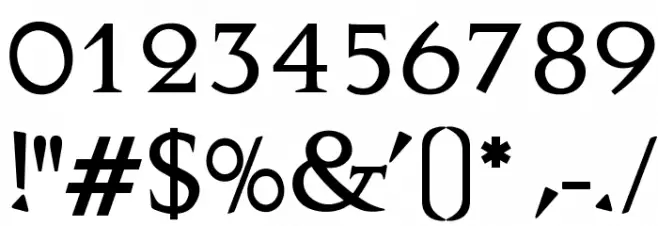 OPTIAmandaMediumAgency Font OTHER CHARS