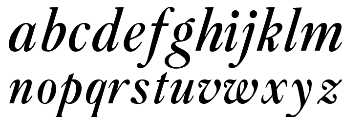 OPTIAmericanCaslon-ItSwash Font LOWERCASE