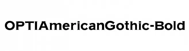 OPTIAmericanGothic-Bold  免费字体下载