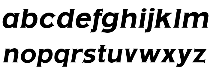 OPTIAmericanGothic-BoldItalic Font LOWERCASE