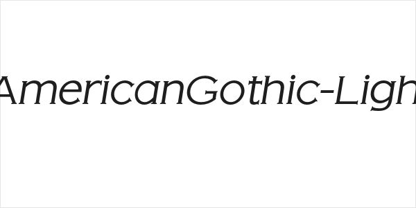 OPTIAmericanGothic-LightItalic Logo