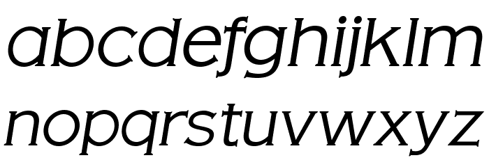 OPTIAmericanGothic-LightItalic Font LOWERCASE