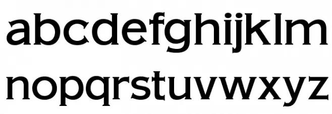 OPTIAmericanGothic-Medium Font LOWERCASE