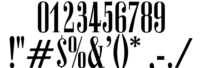 OPTIAmvet Font OTHER CHARS