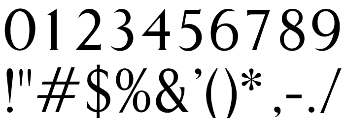 OPTIAmway Font OTHER CHARS