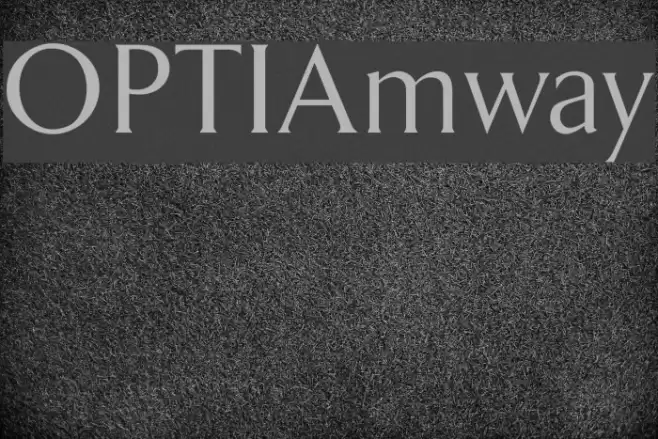 OPTIAmway Font examples