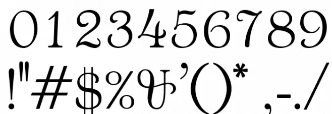 OPTIAnnouncement-Roman Font OTHER CHARS