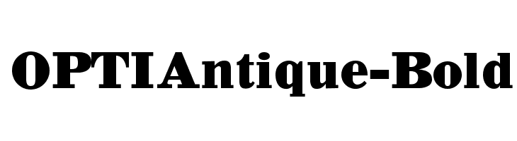 OPTIAntique-Bold Font