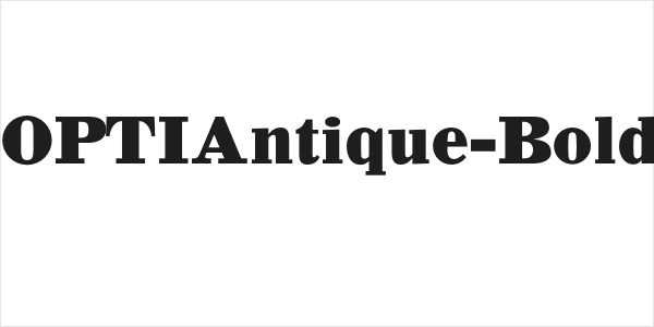 OPTIAntique-Bold Logo
