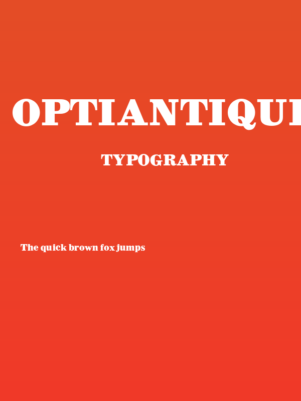 OPTIAntique-Bold Poster