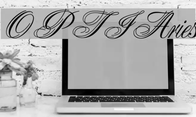 OPTIAries Font examples