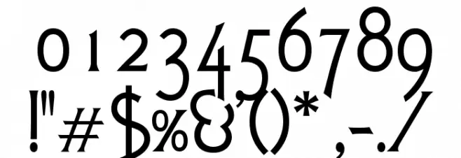 OPTIArt-Gothic Font OTHER CHARS