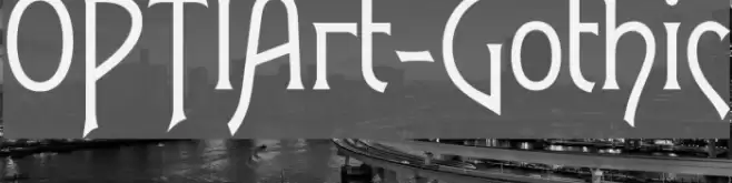 OPTIArt-Gothic Font examples