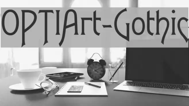 OPTIArt-Gothic Font examples