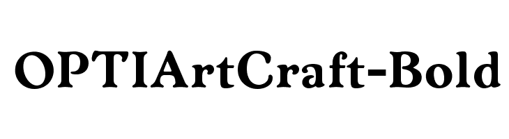 OPTIArtCraft-Bold Font