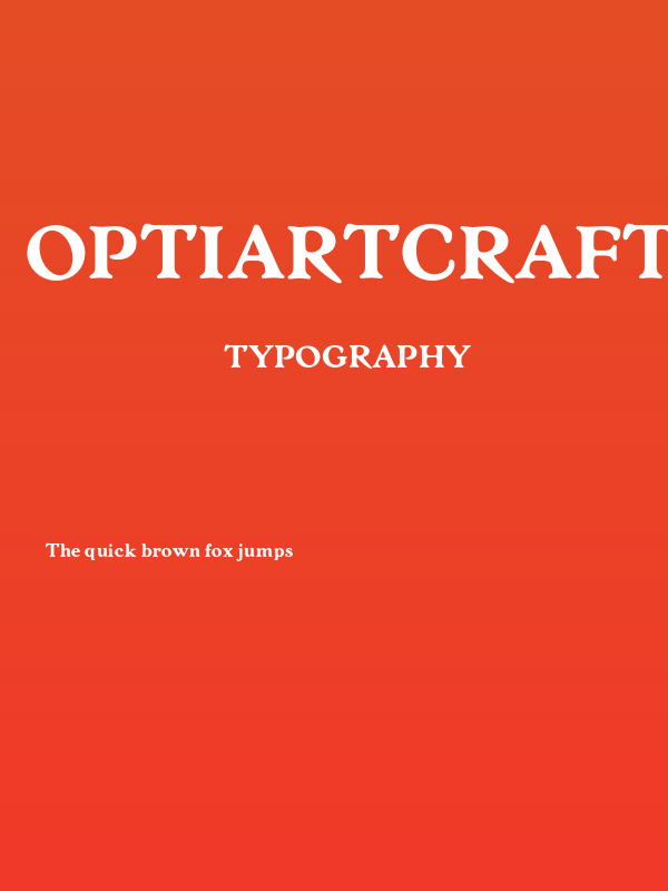 OPTIArtCraft-Bold Poster