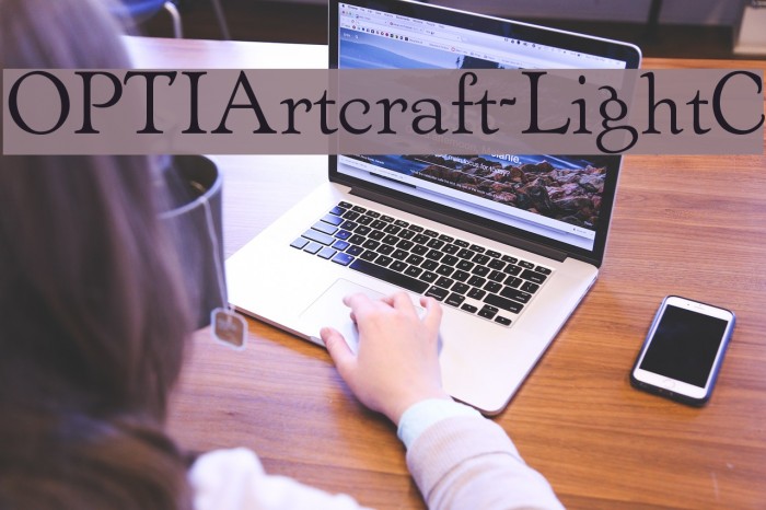 OPTIArtcraft-LightC Font examples