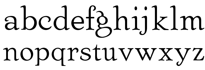 OPTIArtcraft-LightC Font LOWERCASE