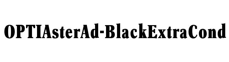 OPTIAsterAd-BlackExtraCond Шрифта