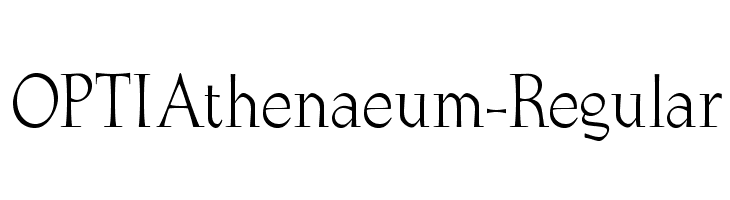 OPTIAthenaeum-Regular Font