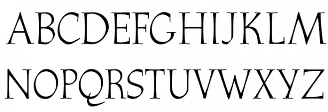 OPTIAthenaeum-Regular フォント 大文字