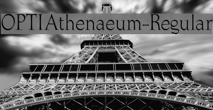 OPTIAthenaeum-Regular フォント examples