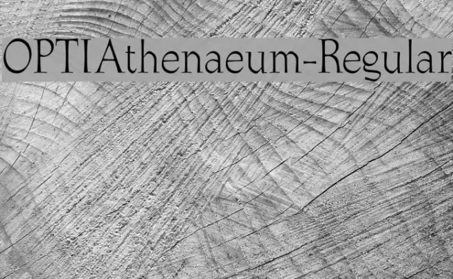 OPTIAthenaeum-Regular フォント examples
