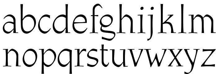 OPTIAthenaeum-Regular フォント 小文字