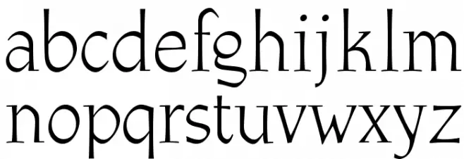 OPTIAthenaeum-Regular フォント 小文字