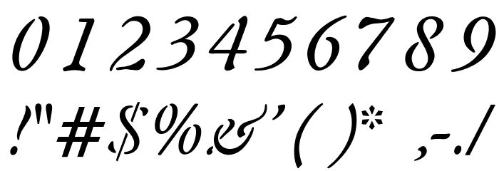 OPTIAura-Italic Font OTHER CHARS