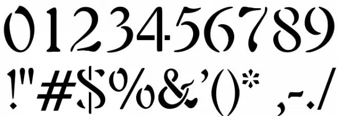 OPTIAura Font OTHER CHARS