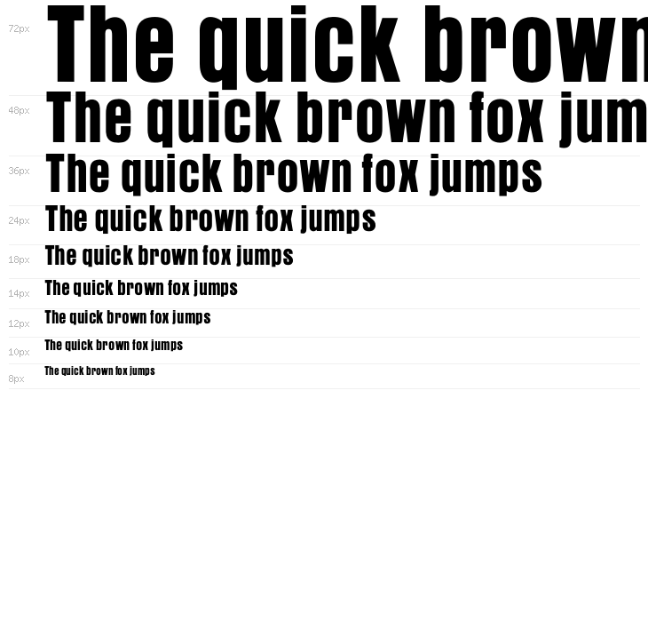 OPTIAurora-BoldCondensed Waterfall