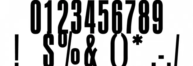 OPTIAuroraCondensed Font OTHER CHARS