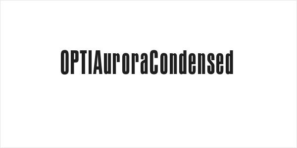 OPTIAuroraCondensed Logo