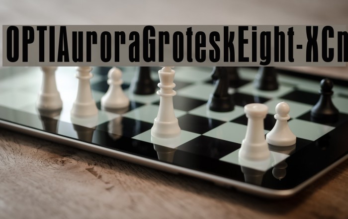 OPTIAuroraGroteskEight-XCn Font examples