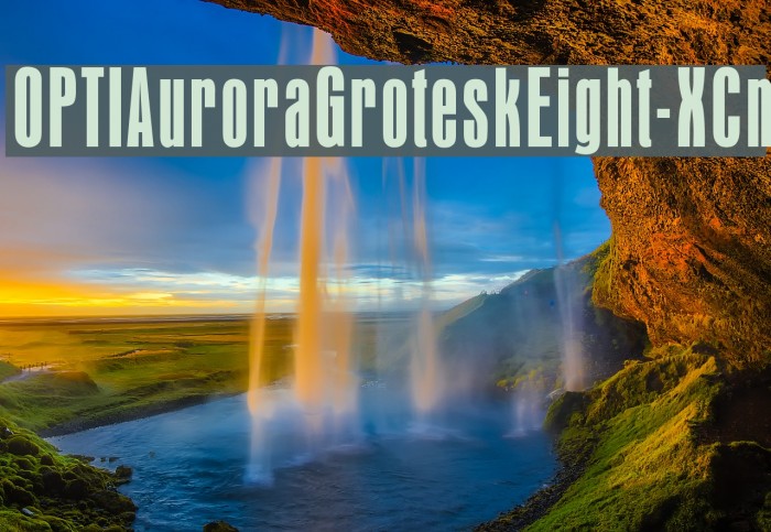 OPTIAuroraGroteskEight-XCn Font examples