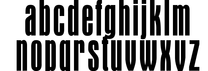 OPTIAuroraGroteskEight-XCn Font LOWERCASE