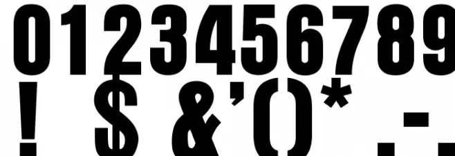 OPTIAuroraGroteskNine Font OTHER CHARS