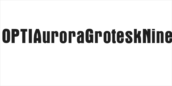 OPTIAuroraGroteskNine Logo